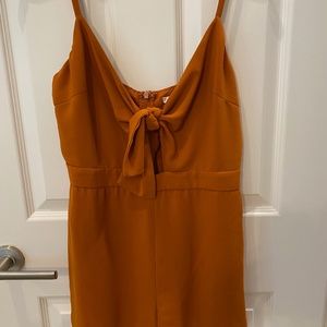 Orange Tie Romper